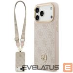 Muud kaubad Guess  Guess 4G Strass Logo & Big Strap Metal Buttons MagSafe Case for iPhone 17 Pro Max - Pink 