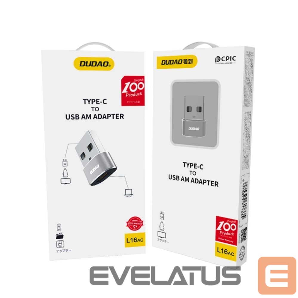 Kaabel Dudao Dudao adapter from USB Type-C to USB black (L16AC black)