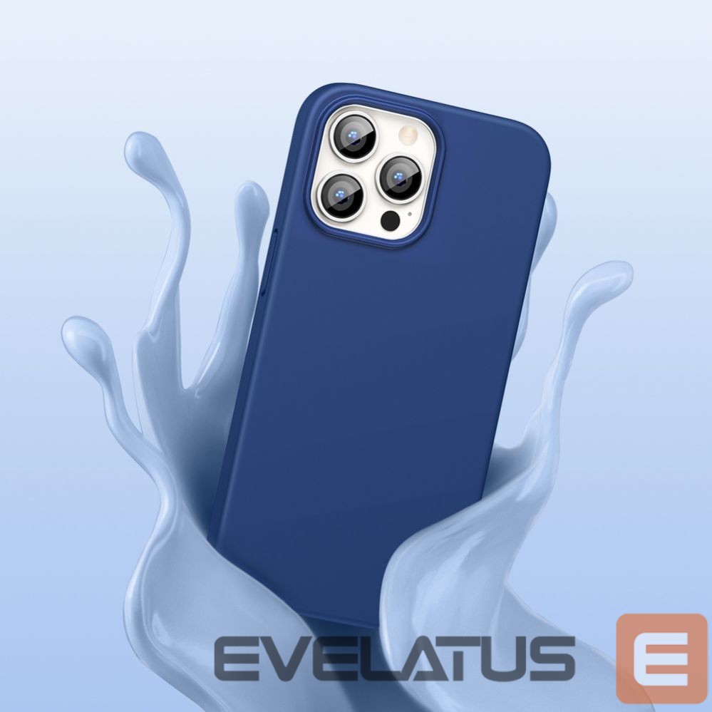 Tagakaaned Ugreen Ugreen Protective Silicone Case rubber flexible silicone case cover for iPhone 13 Pro blue