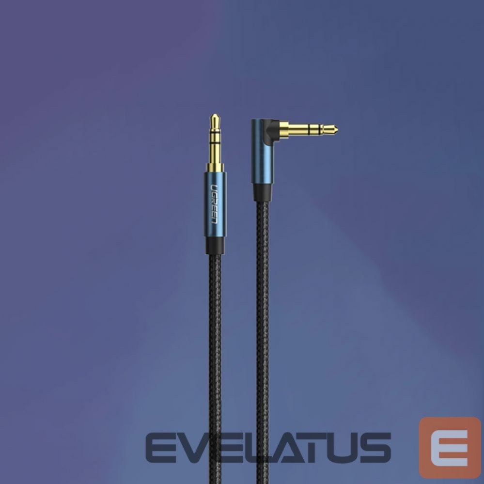 Kaabel Ugreen Ugreen angled AUX cable 2 x mini jack 3.5 mm 1.5m blue (AV112)
