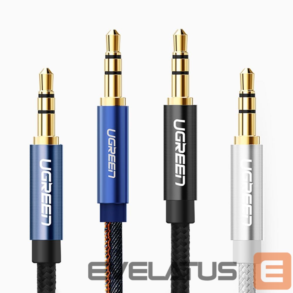 Kaabel Ugreen Ugreen angled AUX cable 2 x mini jack 3.5 mm 1.5m blue (AV112)