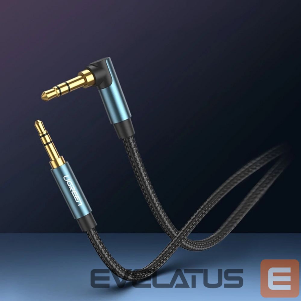 Kaabel Ugreen Ugreen angled AUX cable 2 x mini jack 3.5 mm 1.5m blue (AV112)