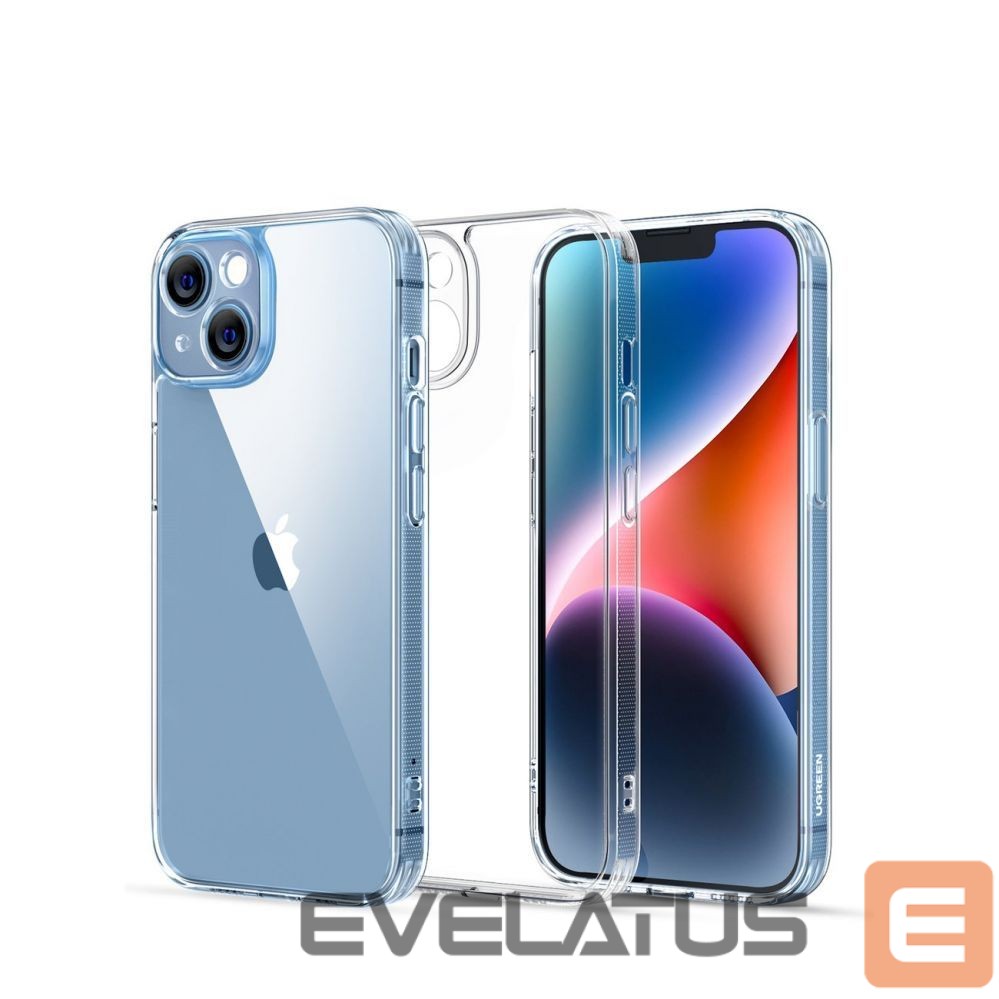 Tagakaaned Ugreen Ugreen Classy Clear Enhanced Protective Protective Case for iPhone 14 Plus Transparent (LP618) with Gel Frame Classy Clear Enhanced Protective Case