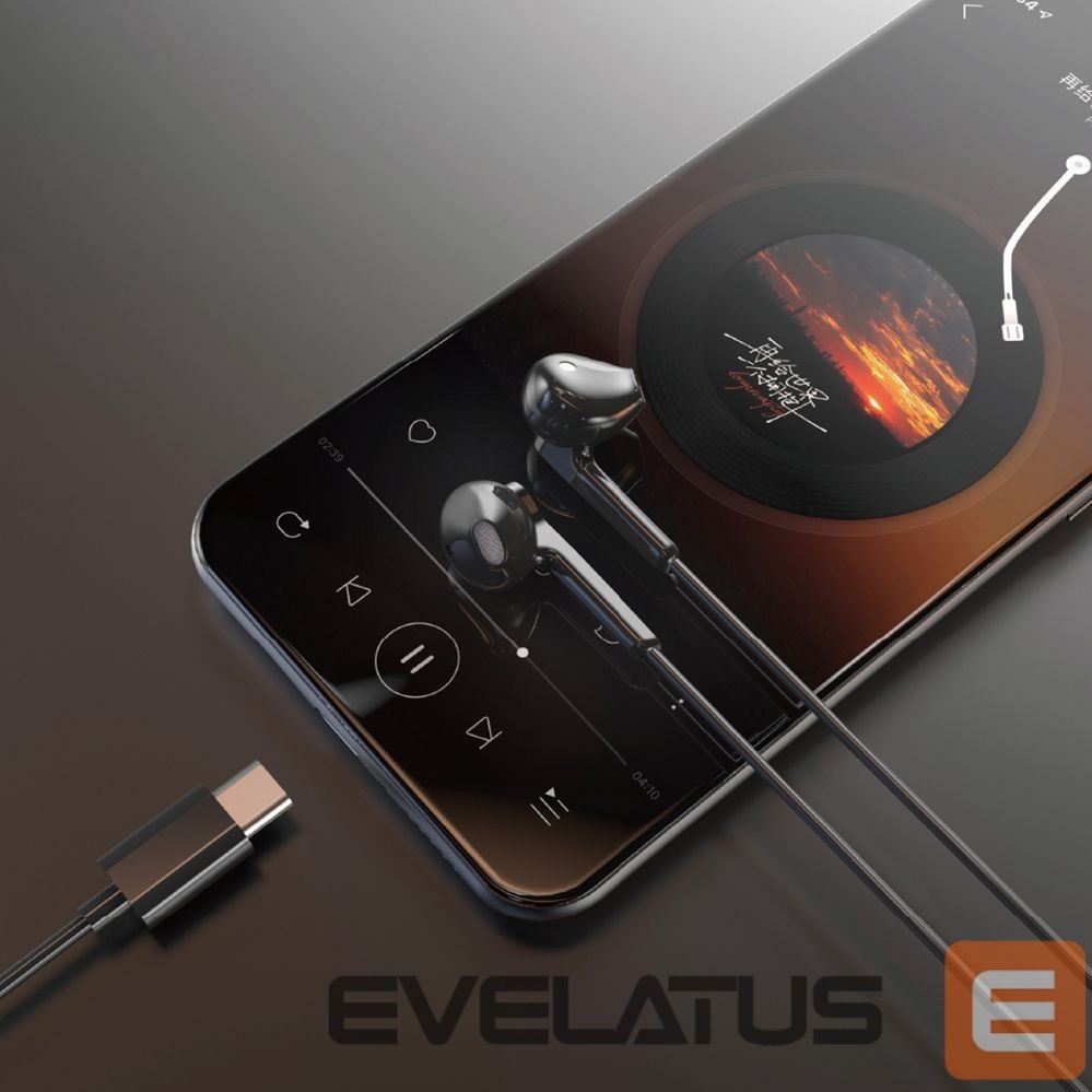 Kõrvaklapid Dudao Dudao X3C In-Ear Wired USB-C Headphones 1.2m - Black