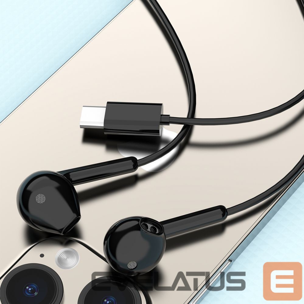 Kõrvaklapid Dudao Dudao X3C In-Ear Wired USB-C Headphones 1.2m - Black