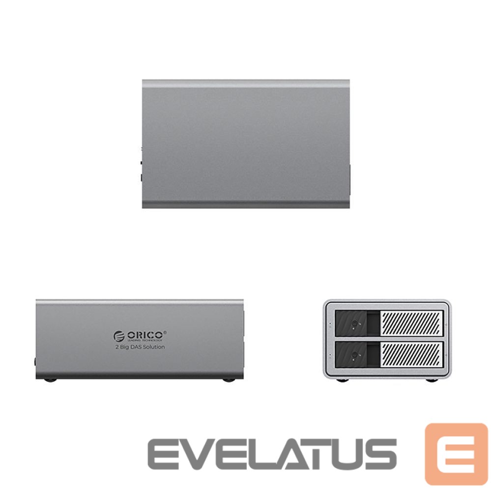 Muu arvutitarvik Orico Orico 9828RU3 2 Big DAS Solution ProRAID Disk Array for 2 2.5"/3.5" SATA HDD/SSD Drives with RAID Controller - Gray