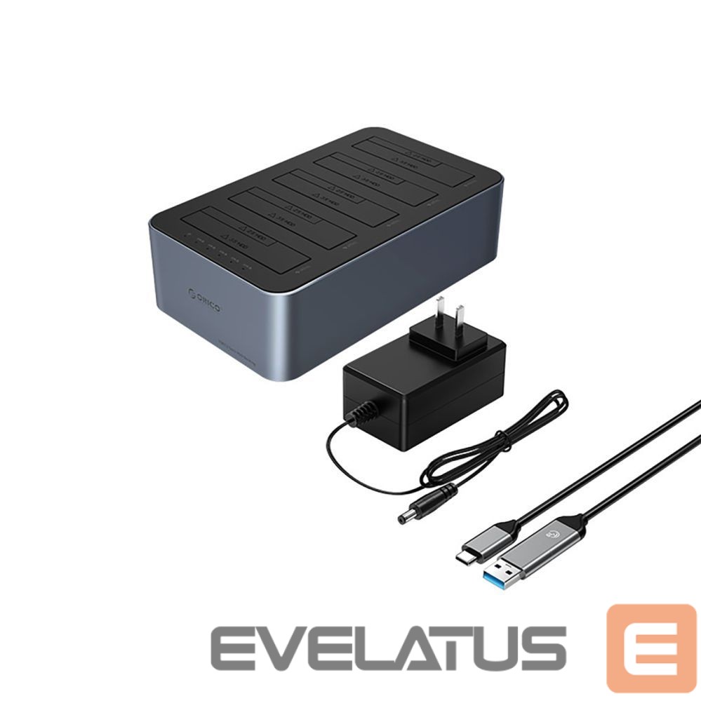 Muu arvutitarvik Orico Orico 6656C3-C 5-Bay Docking Station with Offline Clone Function 2.5"/3.5" SATA HDD/SSD - Gray