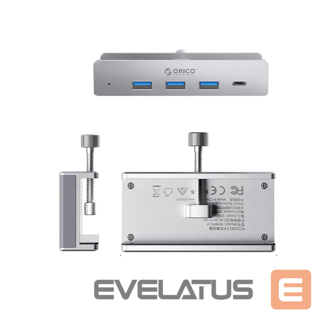 Üleminek Orico Silver \ USB-A (male) || USB-A (female) || USB-C (męski) || USB-C (female)