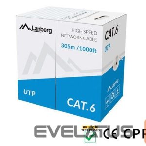 Kaabel Lanberg  | LAN Cable Cat.6 UTP Solid CU CPR + Fluke Passed | LCU6-11CU-0305-S 