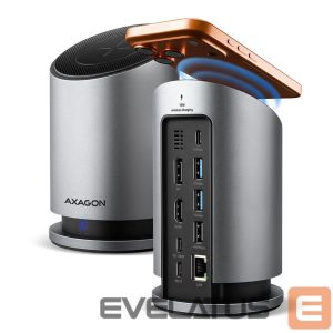 Laadija Axagon  USB-C 10Gbps Wireless Charging 9in1 hub | HMC-WL9 
