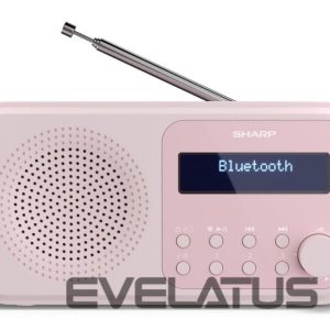 Arvutikõlarid Sharp  DR-P420(PK) Tokyo Portable Digital Radio, FM/DAB/DAB+, Bluetooth 5.0, USB or Battery Powered, Pink 