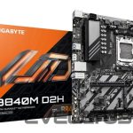 AMD protsessori emaplaat Gigabyte  Mainboard||AMD B840|Socket AM5|micro ATX|RAM DDR5-SDRAM|2xSlots|2xNumber of M.2 (M) slots|B840MD2H1.2 