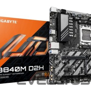 AMD protsessori emaplaat Gigabyte  Mainboard||AMD B840|Socket AM5|micro ATX|RAM DDR5-SDRAM|2xSlots|2xNumber of M.2 (M) slots|B840MD2H1.2 