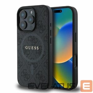 Tagakaaned Guess  Guess 4G Ring Classic Logo MagSafe case for iPhone 16 Pro Max - black 