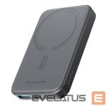 Väline aku Joyroom  Powerbank Joyroom JR-W020 Mini 5000mAh USB-A USB-C inductive 20W - black + USB-C / USB-C cable 