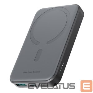 Väline aku Joyroom  Powerbank Joyroom JR-W020 Mini 5000mAh USB-A USB-C inductive 20W - black + USB-C / USB-C cable 