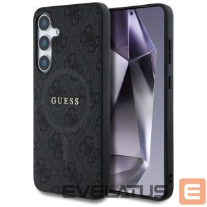 Muud kaubad Guess  Guess Leather 4G Colored Ring Classic Logo MagSafe Samsung Galaxy S25 case black 