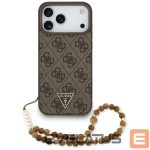 Muud kaubad Guess  Guess 4G Strap Triangle Logo MagSafe Case for iPhone 17 Pro Max - Brown 
