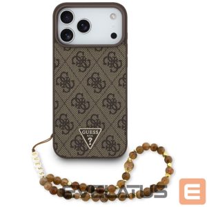 Muud kaubad Guess  Guess 4G Strap Triangle Logo MagSafe Case for iPhone 17 Pro Max - Brown 