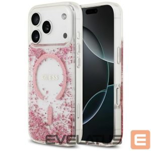Muud kaubad Guess  Guess Resin Bottom Glitter MagSafe Case for iPhone 17 Pro - Pink 