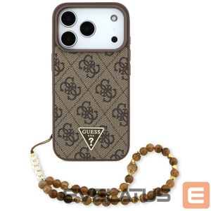 Muud kaubad Guess  Guess 4G Strap Triangle Logo MagSafe case for iPhone 17 Pro - brown 