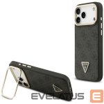 Muud kaubad Guess  Guess 4G PU Triangle Logo & Stand Camera Magsafe Case for iPhone 17 Pro Max - Black 