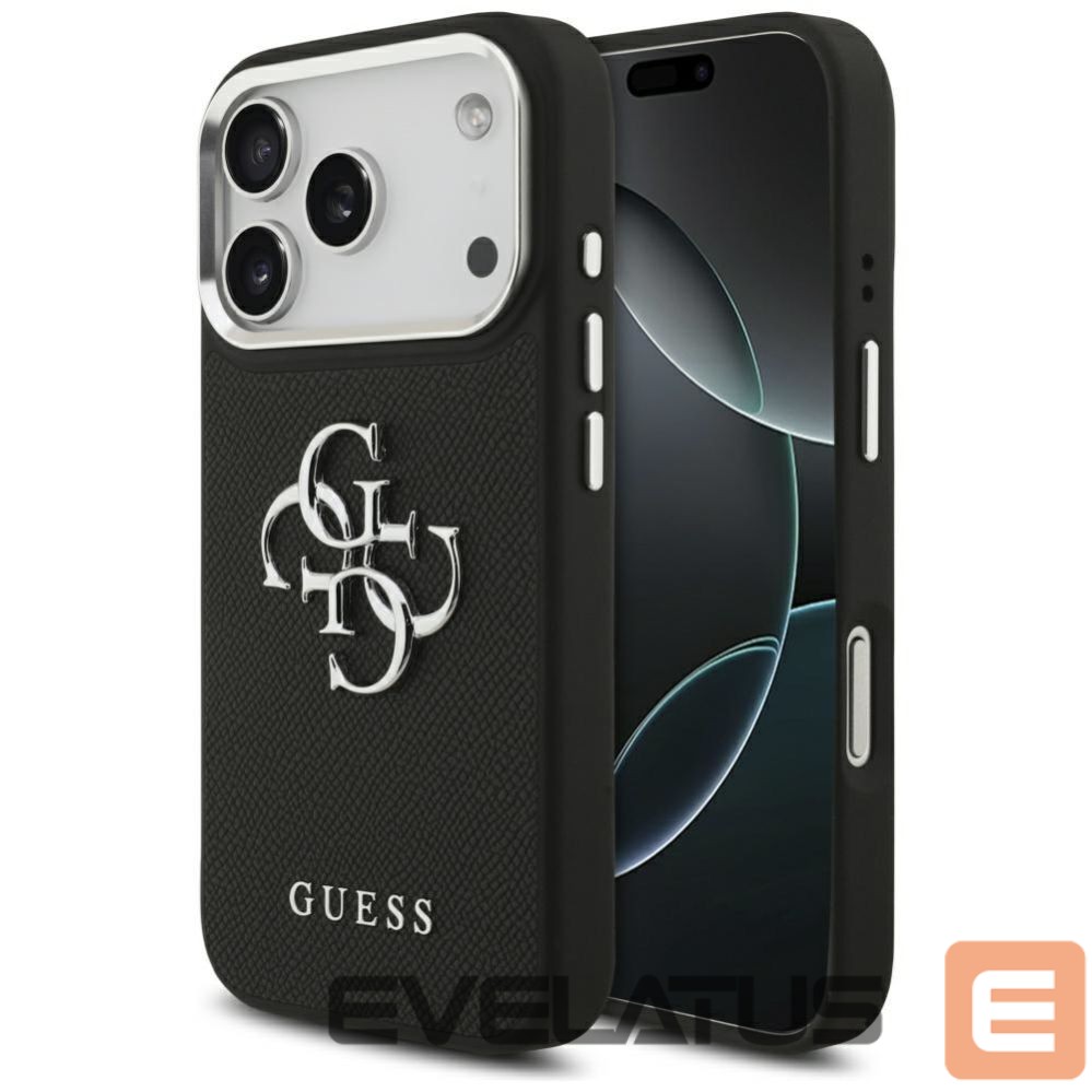 Muud kaubad Guess Guess Grained Big 4G Classic Logo case for iPhone 17 Pro - black
