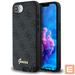 Muud kaubad Guess  Guess 4G Script Logo MagSafe case for iPhone 16e - black 