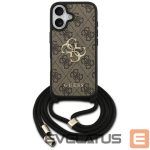 Muud kaubad Guess  Guess 4G Big Logo Cord Stap Crossbody Case for iPhone 17 - Brown 