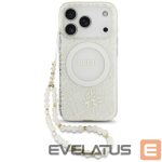 Muud kaubad Guess  Guess IML Flowers Electro Pearl Strap MagSafe Case for iPhone 17 Pro - White 