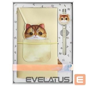 Muud kaubad Nimmy  Nimmy Big Eyed Pet 2.0 Cat 2-in-1 Notebook + Pen Set - Beige 