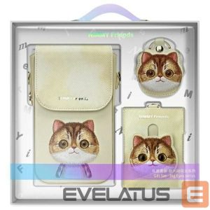 Muud kaubad Nimmy  Nimmy Big Eyed Pet 2.0 Cat 3-in-1 Set: Phone Bag + Wallet + Tracker Case - Beige 