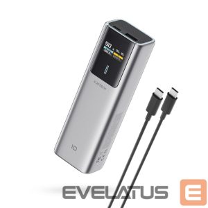 Muud kaubad Cuktech  Cuktech CUKP200NGLDG 55W 20000mAh Powerbank with Built-in USB-C Cable - Gray 