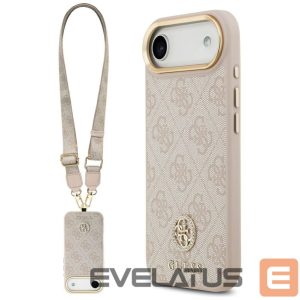 Muud kaubad Guess  Guess 4G Strass Logo & Big Strap Metal Buttons MagSafe Case for iPhone Air - Pink 