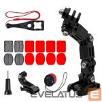 Muu telefoni lisavarustus Hurtel  GoPro set of helmet mounting accessories for GoPro, DJI, Insta360, SJCam, Eken sports cameras (GoPro Cycling Helmet Chin Holder) 