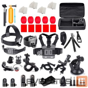 Muu telefoni lisavarustus Hurtel  Set of universal accessories 63 in 1 for GoPro, DJI, Insta360, SJCam, Eken sports cameras (GoPro 63 in 1 set) 