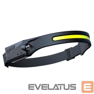 Muu telefoni lisavarustus Hurtel  LED headlamp with IPX4 motion sensor USB-C 1200 mAh - black 