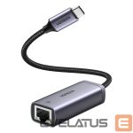 Muu telefoni lisavarustus Ugreen  Ugreen external USB Type C network adapter - RJ45 1Gbps (1000Mbps) gray (40322 CM483) 