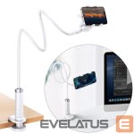 Automaatne hoidja Ugreen  Ugreen universal holder stand phone holder tablet (up to 12cm wide) tripod lazy holder with flexible arm white (30488 LP113) White