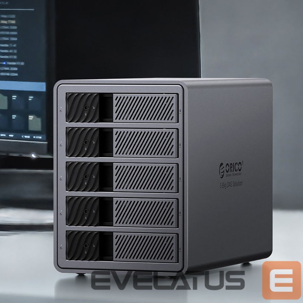 Muu arvutitarvik Orico Orico 9858T3 5 Big DAS Solution ProThunder Disk Array with Thunderbolt 3 for 5 x 2.5"/3.5" SATA HDD/SSD - Gray