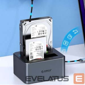 Muu arvutitarvik Orico  Orico 6646C3-C 4-Drive Docking Station with Offline Clone Function 2.5"/3.5" SATA HDD/SSD - Gray 