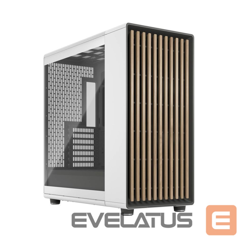 Arvuti korpus Fractal Design Computer Case | North XL | Chalk White TG Clear | ATX | Power supply included No