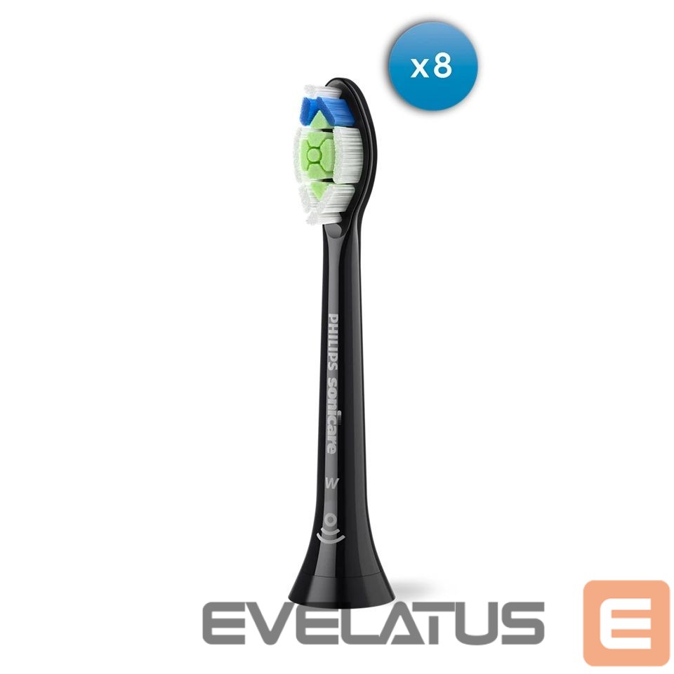 Hambahari Philips Replacement brush heads | HX6068/88 Sonicare Optimal White | Heads | For adults | Number of brush heads included 8 | Black