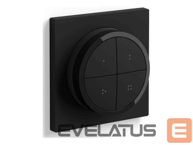 LED pirn Philips Hue | Tap dial switch black | Black