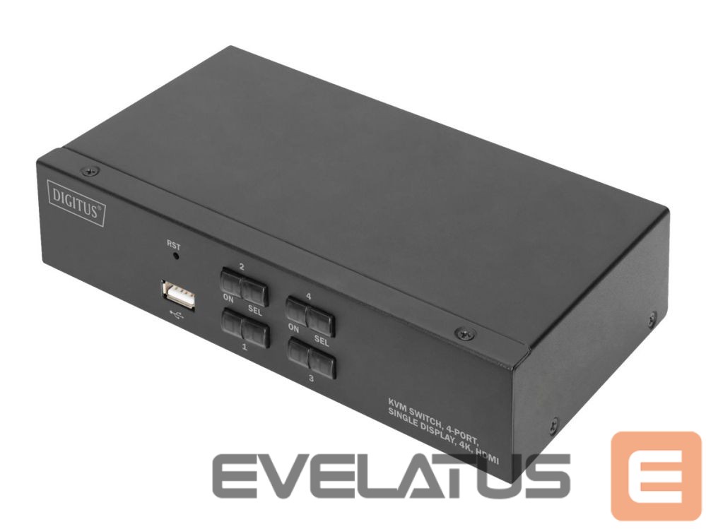 Server – muud tarvikud Digitus KVM Switch, 4 Port, Single Display, 4K, HDMI | DS-12880