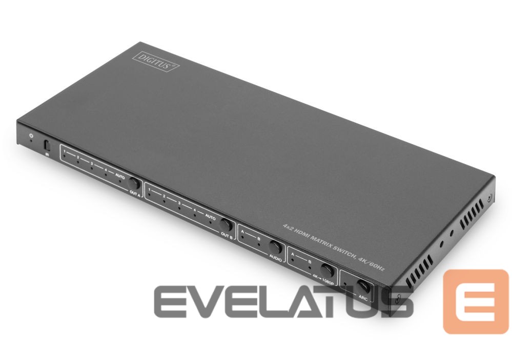 Laadija Digitus | 4x2 HDMI Matrix Switch, 4K/60Hz | DS-55509