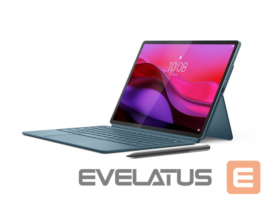 Tahvelarvuti Lenovo | Yoga Tab Plus Wi-Fi (w/o power adapter) | ZAEG0018NL | 12.7 " | Tidal Teal | LTPS | 2944 x 1840 pixels | Qualcomm | Snapdragon 8 Gen 3 Mobile Platform | 16 GB | Soldered LPDDR5x | 256 GB | Wi-Fi | Front camera | 13 MP | Rear camera | 13 MP | Bluetooth | 5.4 | Android | 14 | 2-in-1 US-ENG Keyboard Pack + Tab Pen Pro, USB-A to USB-C cable, Manual