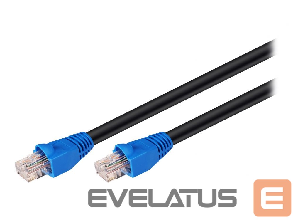 Kaabel Goobay CAT 6 Outdoor Patch Cable, U/UTP, 75 m, Black