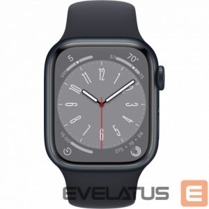 Nutikell Apple  Watch Series 8 GPS 41mm Midnight Aluminium Case with Midnight Sport Band - Regular Midnight Aluminium