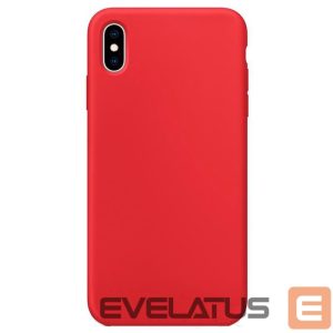 Tagakaaned Evelatus Apple iPhone Xs MAX Nano Silicone Case Soft Touch TPU Red